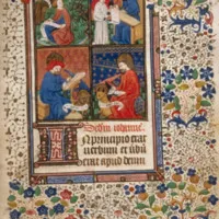 The Four Evangelists with their scrolls and codices